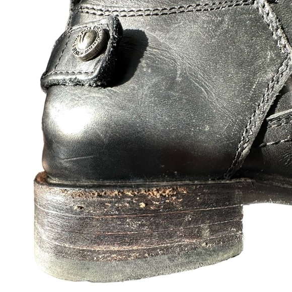 Frye Black Veronica Back Zip Boot Size 7.5 - Picture 11 of 16